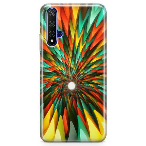 Honor View 20 Kılıf Derin Kuyu Arka Kapak Koruma Desenli Full Koruyucu