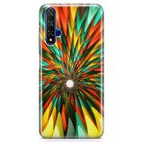 Honor View 20 Kılıf Derin Kuyu Arka Kapak Koruma Desenli Full Koruyucu