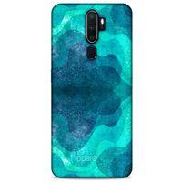 Oppo A9 2020 Kılıf Pastel Renkler (6) Silikon Kılıf Mavi Yeşil