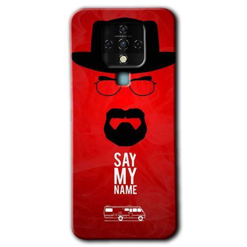 MRCİLETİSİM Tecno Camon 16 Kılıf HD Desen Baskılı Arka Kapak+Temperli Cam - Say My Name