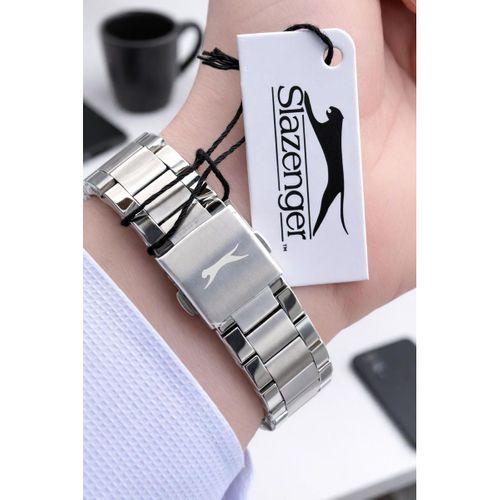 Slazenger İtalyan Tasarım Bileklik Hediyeli 2 Yıl Garantili 10 Atm Çelik Erkek Kol Saat ESE.2602.350
