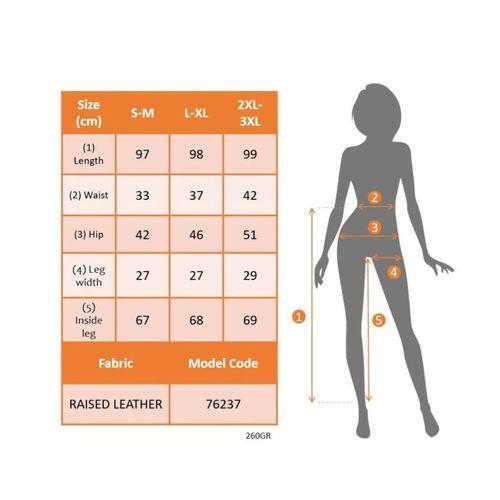 Kadın Yüksek Bel şardonlu Parlak Deri Tayt