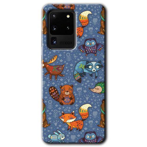 Galaxy S20 Ultra Kılıf HD Desen Baskılı Arka Kapak - Animals Funny + Kırılmaz Cam