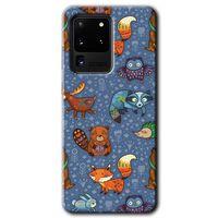 Galaxy S20 Ultra Kılıf HD Desen Baskılı Arka Kapak - Animals Funny + Kırılmaz Cam
