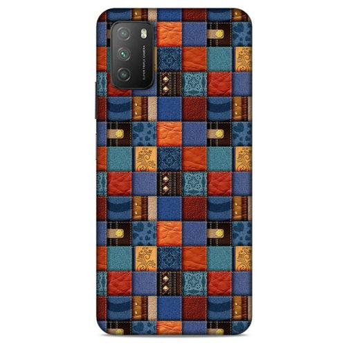 Lopard Xiaomi Poco M3 Uyumlu Kılıf Patchwork (16) Kalın Kılıf