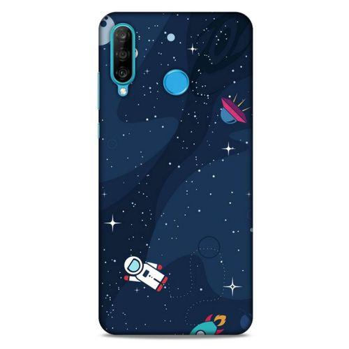 Huawei P30 Lite Uyumlu Kılıf Mavi Delisi (23) Ultra Koruma Kılıfı Nasa