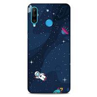 Huawei P30 Lite Uyumlu Kılıf Mavi Delisi (23) Ultra Koruma Kılıfı Nasa