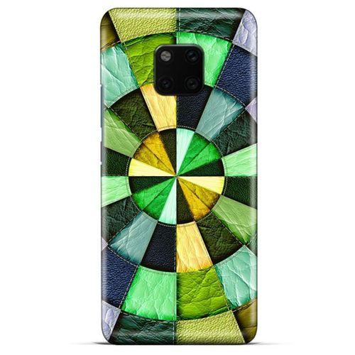 General Mobile GM 20 Kılıf Patchwork (36) Glitter Kılıf Yeşil Tonları