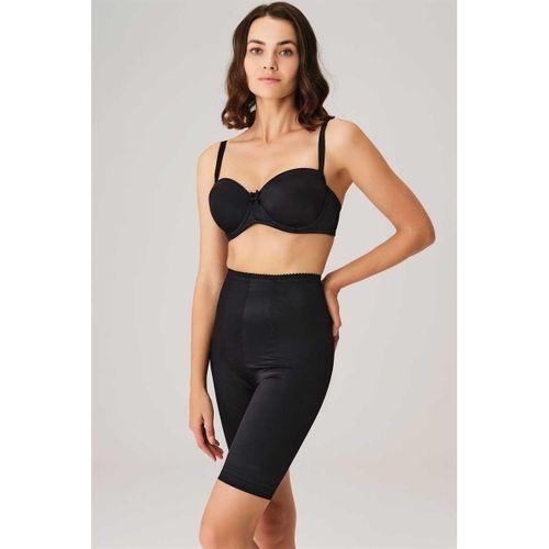 Toparlayıcı Bel Ve Bacak İnceltici Dikişli Uzun Paçalı Orta Bel Sıkı Şort Korse