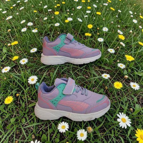 Wisco 068 Lila Cırtlı Kız Çocuk Spor Ayakkabı