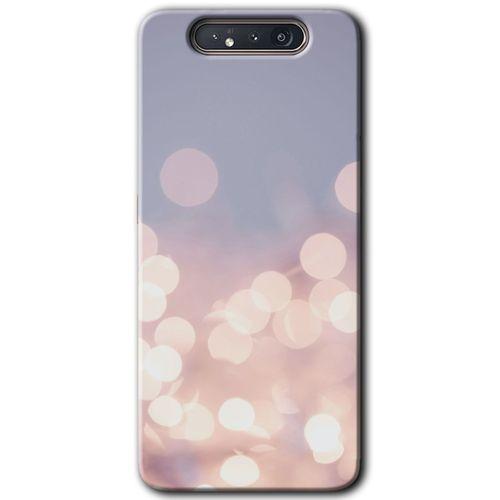 Samsung Galaxy A80 HD Baskılı Kılıf + 9D Tam Ekran Koruyucu - Blur Lights