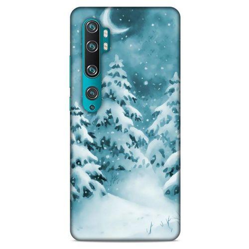 Xiaomi Mi Note 10 Kılıf Snowix (36) Glitter Kılıf Beyaz Yeşil