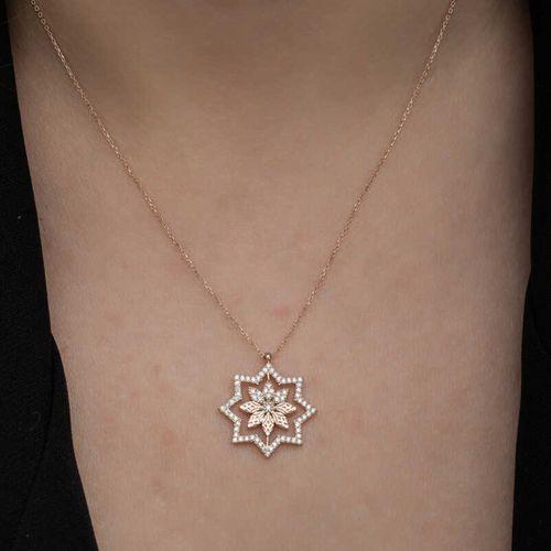 Lucky Life 925 Ayar Gumuss Rose Kar Tanesi Lucky Life Lucky Life Kadın Kolye