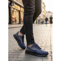 BA0246 Lacivert Gri Parçalı Bağcıklı Yüksek Taban Günlük Erkek Ayakkabı