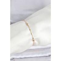 CM 14K Gold Renk Damla Topçuk Model Kadın Bileklik