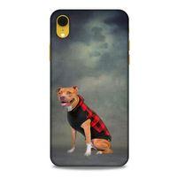 Apple iPhone XR Kılıf Köpek Kıyafetleri (31) TPU Kılıf Pitbull Yelek