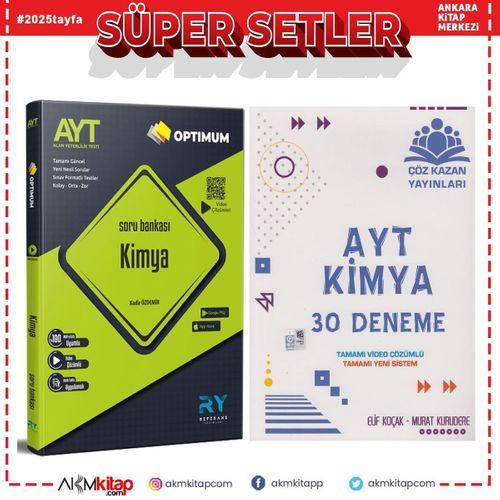 Referans Yayınları AYT Kimya Optimum Soru Bankası ve Çöz Kazan Deneme Seti 2 Kitap