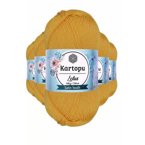 5 Adet Lotus Bikini Büstiyer Bluz Örgü İpi  K318 Koyu Sarı