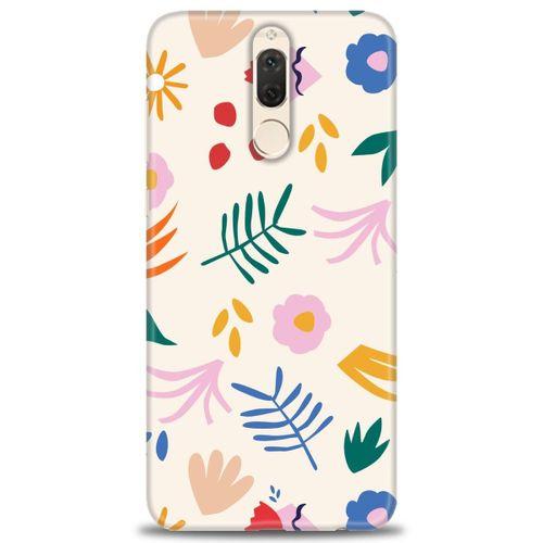 Huawei Mate 10 Lite Kılıf HD Baskılı Kılıf - Renkli Dallar + Tam Ekran Koruyucu