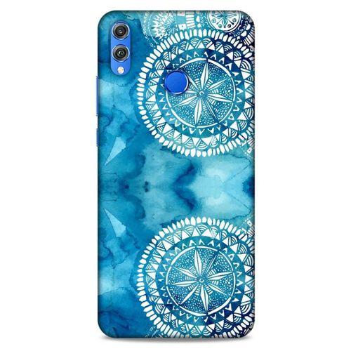 Huawei Honor 8x Uyumlu Kılıf Mavi Delisi (45) Liquid Air Kılıf Suluboya Motif