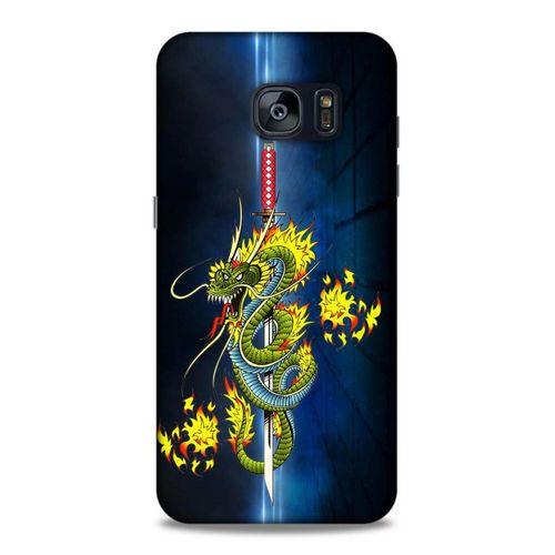 Lopard Samsung Galaxy S7 Edge Uyumlu Kılıf Tattoo's (2) Kabı Ejderha Dövmesi