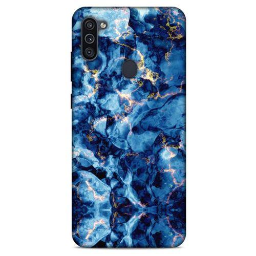 Mermer Desenli (26) Tema Tpu Silikon Kılıf Parliament Mavi Samsung Galaxy M11 Kılıf