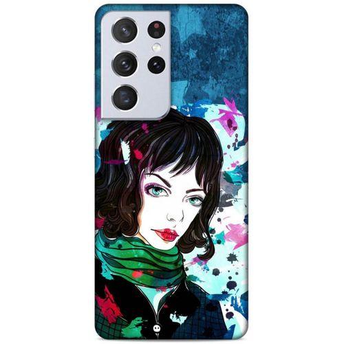 Lopard Samsung Galaxy S21 Ultra Uyumlu Kılıf Sürreal Yüzler ♀ (23) Ultra Koruma Kılıfı Baskılı