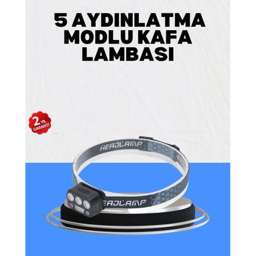 Gece Koşusu İçin Led Kafa Lambası El Sensörlü