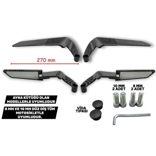 SEVGENT H2 Ayna Modifiye Büyük Karbon