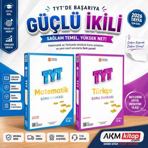 Üç Dört Beş TYT Türkçe ve Matematik Soru Bankası 2 Kitap Set