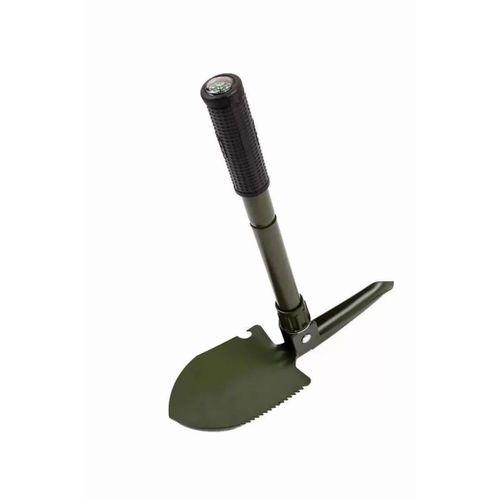 Pusulalı Katlanabilen Portatif Çantalı Mini Kazma Kürek Seti