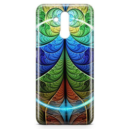 Huawei Mate 20 Lite Kılıf Fraktal Rofle Arka Kapak Koruma Desenli Full Koruyucu
