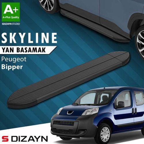 S-Dizayn Peugeot Bipper Skyline Siyah Yan Basamak 173 Cm 2007-2017 A+ Kalite