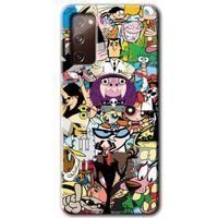 MRCİLETİSİM  Samsung Galaxy S20 FE Kılıf Kapak - Süper Çizgi Kahramanlar +Hayalet Ekran Yandan Gözükmez