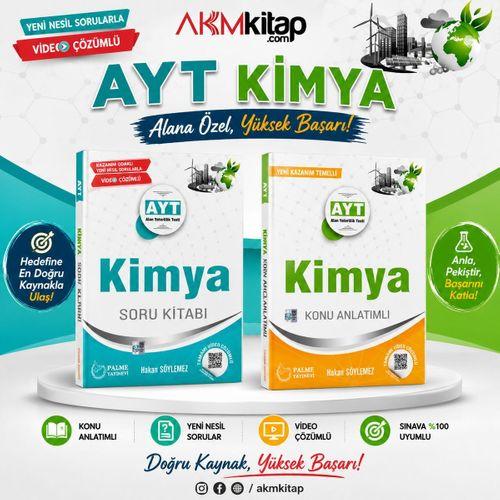 AYT Kimya Konu Anlatımı ve Soru Bankası 2 Kitap Set Palme Yayınları