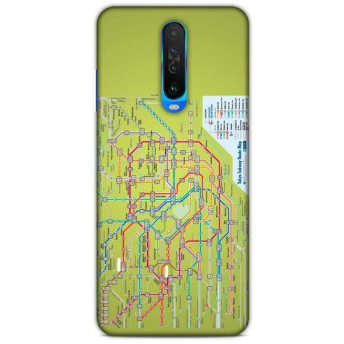 Xiaomi Redmi K30 5G Kılıf Japonya (32) Soft Silikon Kılıf Japonya Metro Haritası