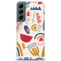 Samsung Galaxy S22 Kılıf HD Baskılı Kılıf - Çizim + Tam Ekran Koruyucu
