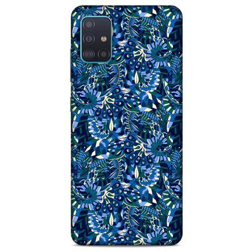 Samsung Galaxy A51 Uyumlu Kılıf Mavi Delisi (41) Tank Kılıf Çiçek