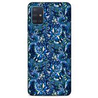Samsung Galaxy A51 Uyumlu Kılıf Mavi Delisi (41) Tank Kılıf Çiçek