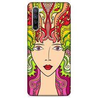 Lopard Oppo Reno 3 Pro 5g Uyumlu Kılıf Sürreal Yüzler ♀ (42) Rugged Armor Kılıf Desenli