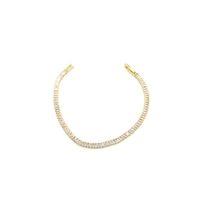 Baget Taşlı Bileklik - Altın