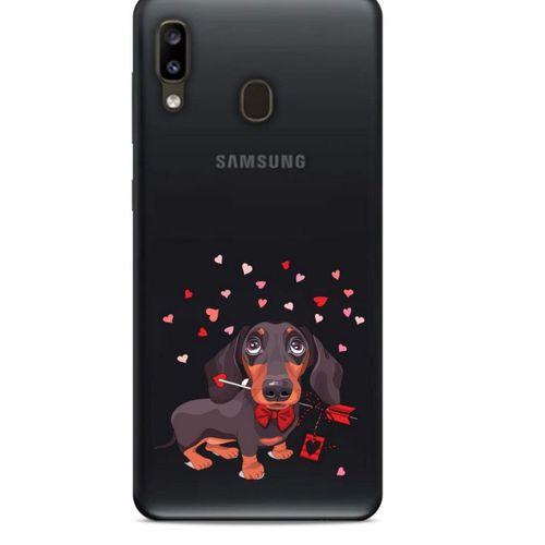 Zoologix (38) Samsung Galaxy A20 Şeffaf Kılıf Silikon Desenli