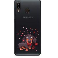 Zoologix (38) Samsung Galaxy A20 Şeffaf Kılıf Silikon Desenli
