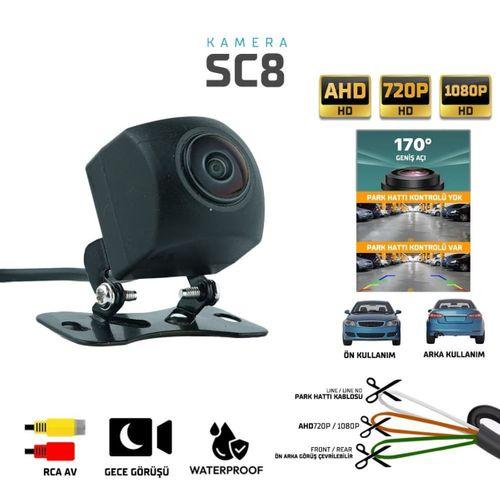 Sentinel SC8 170° Geniş Açı Araç Ön/Arka Görüş Kamerası – AHD 720P / 1080P, Gece Görüşlü