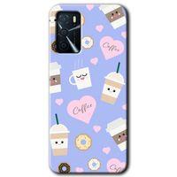 OPPO Oppo A16 Kılıf HD Desen Baskılı Arka Kapak - Coffee Cake