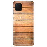Lopard Huawei Y5P Uyumlu Kılıf Wood'X (13) Silikon Kap Baskılı