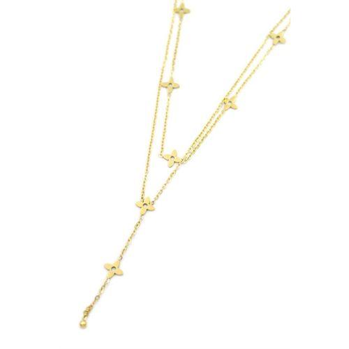 Vc Yonca Kolye - Altın