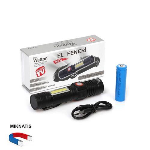 Geniş Açılı P50 Led Şarjlı El Feneri  Wt-601