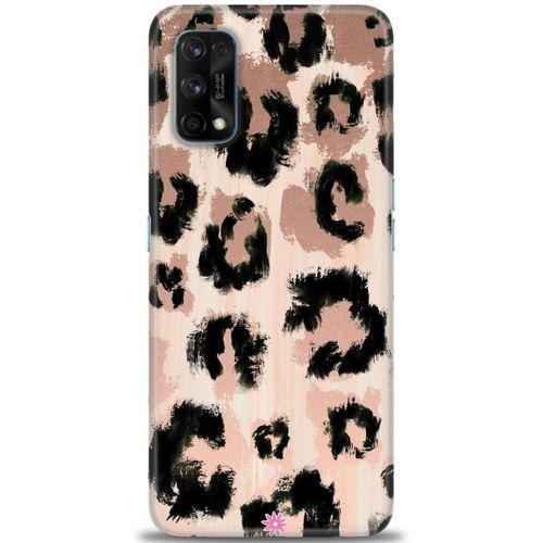 Realme 7 Pro Kılıf HD Baskılı Kılıf - Leopar + Tam Ekran Koruyucu