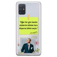 Samsung Galaxy A71 Kılıf Caps Atatürk Arka Kapak Koruma Desenli Full Koruyucu